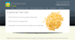 Desktop Screenshot of middledalefoods.co.uk